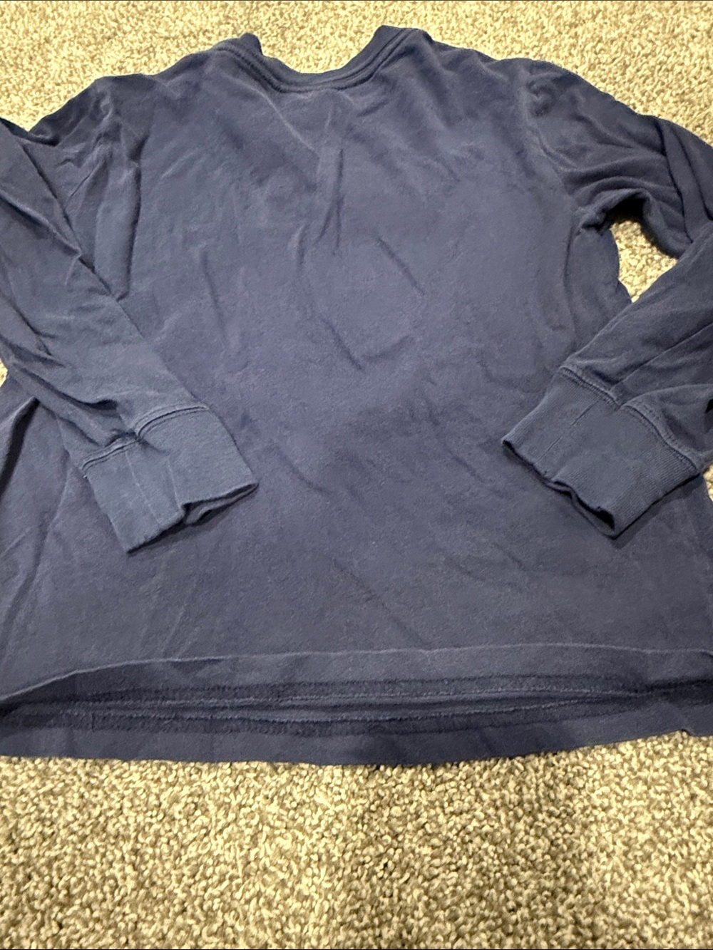 Ralph Lauren Navy Long-Sleeve Kids Tee with Polo Bear Print - Picture 4 of 4